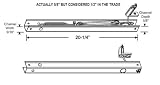 STB Window Channel Balance, Non-Tilt, Stamped 19-1/4-4 - 20-1/4