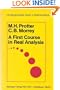 A first course in real analysis (Undergraduate texts in mathematics)
