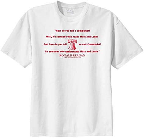 How to tell a Communist - ConservativeShirtsTM Boy's Short Sleeve T-Shirt White S