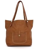 Sonia Rykiel - Sac Cabas Sonia Rykiel Zoé Micro clous Cognac