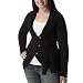 Converse® One Star® Womens Long Sleeve Odette Carcoat Sweater - Black XL