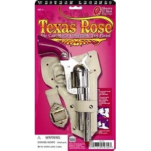 Gonher Texas Rose Pink Metal Cap Revolver (12 Ring)