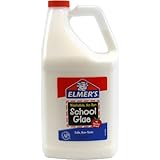 Elmer's Washable No-Run School Glue, 1 Gallon Jug (E340)