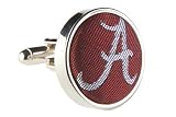 Alabama Cufflinks - University of Alabama Crimson Cufflinks with Script A Logo