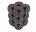 D6 16mm Black w/Red (12)