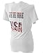 GIVE ME MORE USA Men's Sporty T.Shirt (L, White)
