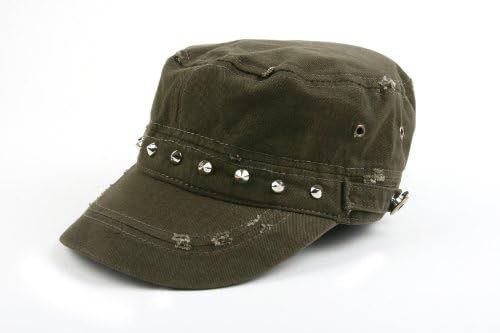100% cotton Army-Inspired Cadet Hat 172HC (Army Green)