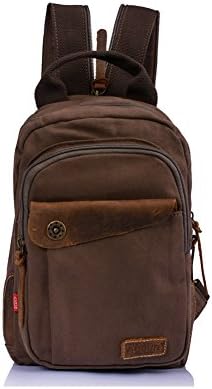 Wawoo® Vintage Rucksack Backpack Canvas Multi Pockets Casual School Bag