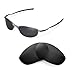 Walleva Black Polarized Replacement Lenses For Oakley Tightrope (OO4040 Series) Sunglasses