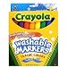 Binney & Smith Crayola(R) Washable Wedge Tip Markers, Assorted Colors, Box Of 8