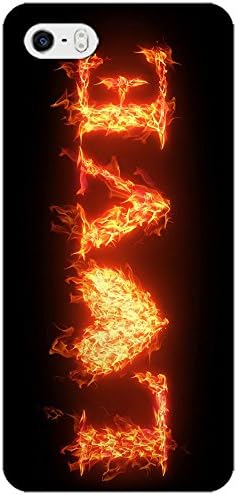 TACTY Fire LOVE Design Cases / Covers Hard TPU Protect Back For iPhone 5C Multi-Color 4