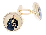 Gold plated cufflinks with presentation box. Made in the U.S.A