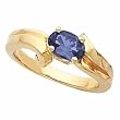 14K Yellow Gold Iolite Ring