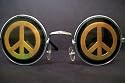 Peace sign Hologram Poker Glasses 3d Sunglasses Wsop