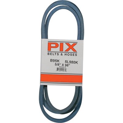 PIX Blue Kevlar V-Belt with Kevlar Cord - 98in.L x 5/8in.W, Model# B95K/5L980K