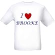 I LOVE BROOKE - Name-series - White T-shirt