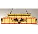 31.5 Inch L Victory Eagle Billiard Pendant Ceiling Fixture