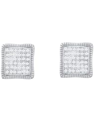 0.25CTW DIAMOND MICRO PAVE EARRINGS