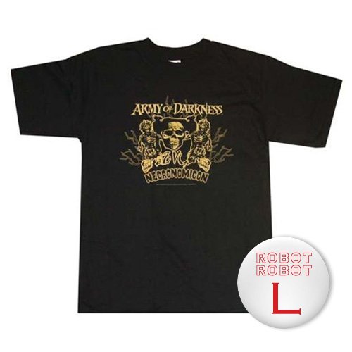 Cover image : 死霊のはらわた ネクロノミコンTee/Army of Darkness T-Shirt ホラー映画Tシャツ L【並行輸入】