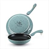 Porcelain Nonstick Cookware 2 Piece Skillet Set in Blue