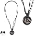 SG Paris Necklace For Men Adjustable Black Cord/Wood Noir/Jet Necklace Necklace Mixed Natural Materi