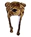 Brothship Adult/Teen Plush Animal Character Ear Flap Hat (One Size) (Brown Bear)