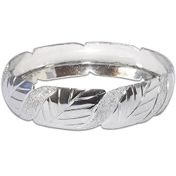 Rodium Plated Bracelet Costume Jewelry from India Unique Gift for Her 2.3 inches