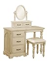 Victorian Shabby Chic Antique Ivory Dressing Table Set