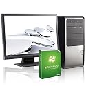 PC-Set mit 22" TFT-Monitor   AMD Athlon II X2 240 (2x2.8Ghz)   4GB DDR2-800   1000 GB SATA   nVidia Geforce 9500GT 1024MB   DVD-RW   Sound   LAN   Cardreader   400W   Maus+Tastatur    Microsoft Windows 7 Home Premium 64-Bit