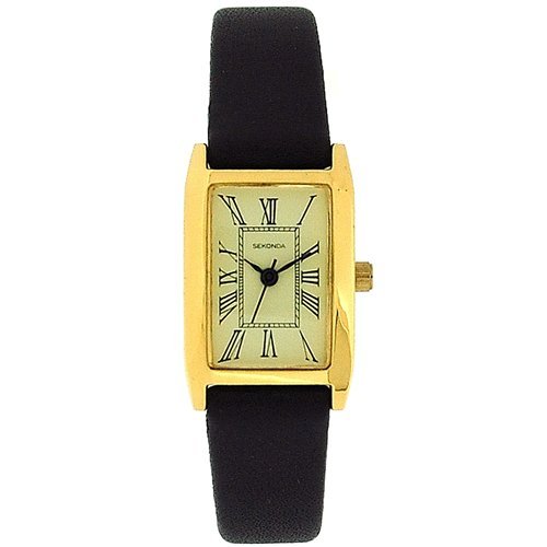 Sekonda Ladies Analogue Roman Numerals Brown Leather Strap Casual Watch 4027