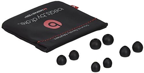 OBRINA Replacement Earbuds Tips Ear Gels Bud Cushions With Pouch for Dr. Dre Monster Beats Stereo Headset