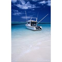 Poster 20 x 30 cm - "Big game fishing boat on beach." von Olivier Cirendini / Lonely Planet Images - auch in anderen Gr��en und als Leinwandbild erh�ltlich