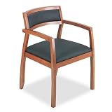 Basyx VL852 Upholstered Leather Back Guest Chairs
