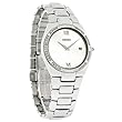 Seiko Men's SKP337 Diamond Dress Silver-Tone Watch