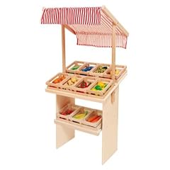 Nemmer Marktstand aus Holz mit Markise