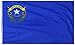 Nevada State Flag 3x5 ft. Nylon SolarGuard Nyl-Glo 100% Made in USA to Official State Design Specifications by Annin Flagmakers.  Model 143360