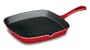 Cuisinart CI30-23CR Chef's Classic Enameled Cast Iron 9-1/4-Inch Square Grill Pan, Cardinal Red
