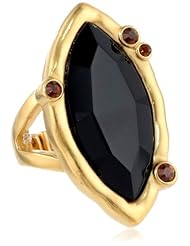 T Tahari "Project 9" Gold Colored Navette Stretch Adjustable Ring