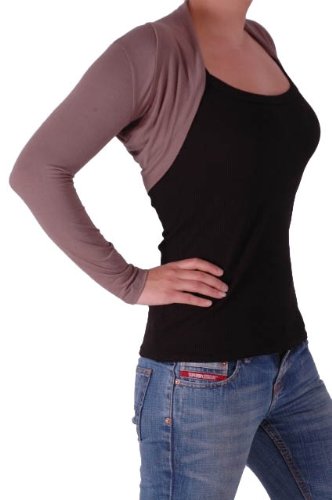 Produkt-Bild: EyeCatchClothing - Delphi kurz&auml;rmlige Strickjacke Bolero One Size