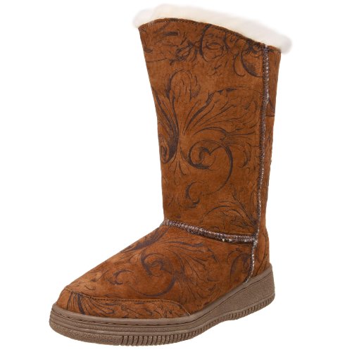 Aussie Dogs Womens Swirl Sheepskin Boot