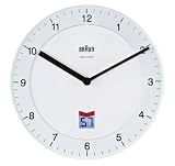 Produkt-Bild: Braun-Funkwanduhr, LCD, Stille Deutsche Pr&auml;zision Quarzwerk BNC006WHWH