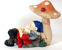 Sleeping Snoring Garden Gnome with Solar Light & Sound