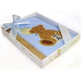 Baby Photo Album for 24 4x6 pictures, blue fabric... by Baby Couture