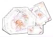 12 Baby Shower Bomboneiras, Ribbons, Party Favors, and Invitations with Envelopes - Baby Girl, in Spanish