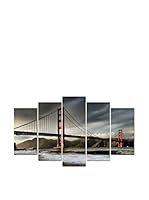 Wall Decor Fotocuadro 5 Piezas Pirámide Bridgegrey