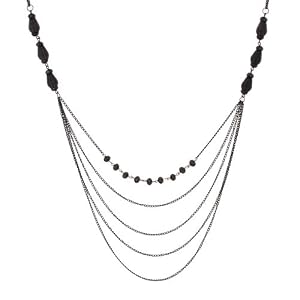 Amazon.com: Sparkling Women Black Beaded Necklace By Urban Jewelry (Long Necklace - 34-41