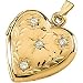 14K Yellow Gold Heart Shaped Diamond Locket (0.09 ctw, G-H, SI1)
