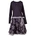 Girls Plus Size Fall Dress Set NAVY FLORAL RARE EDITIONS Clothes Girl 10.5-18.5