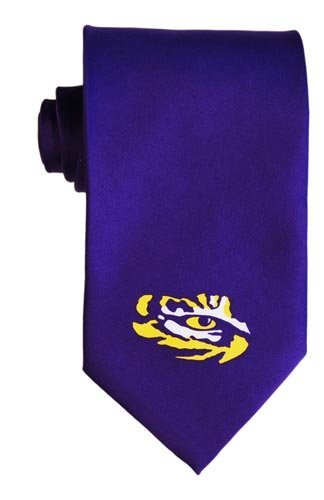 LSU Tigers Eye Solid Logo Necktie