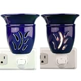 Blue Electric Plug-in Tart Warmer / Night Light Aroma Lamp Plug in